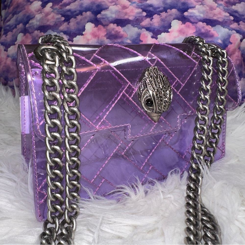 Kurt Geiger • Transparent Purple Jelly Mini Kensington Purse